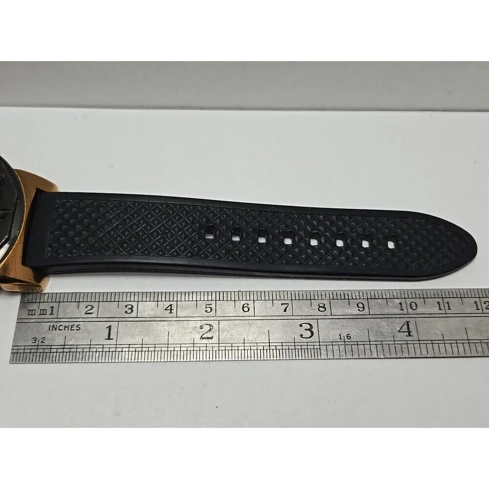 Mens G by GUESS  Black Rose Gold Watch G10438G1 New Battery